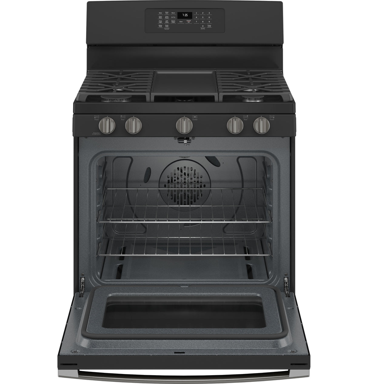 GE(R) 30" Free-Standing Gas Convection Range with No Preheat Air Fry - (JGB735FPDS)