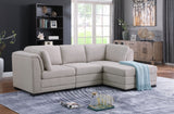 Kristin - Linen Fabric Reversible Sectional Sofa