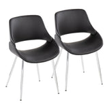 Fabrico - Chair (Set of 2) - Chrome Legs