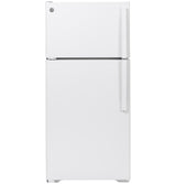 GE(R) ENERGY STAR(R) 15.6 Cu. Ft. Top-Freezer Refrigerator - (GTE16DTNLWW)