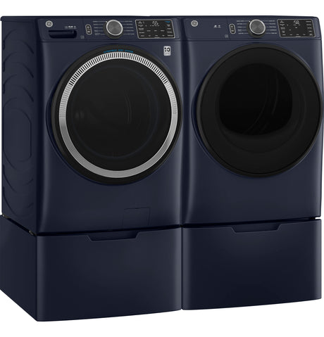 GE(R) ENERGY STAR(R) 7.8 cu. ft. Capacity Smart Front Load Electric Dryer with Sanitize Cycle - (GFD55ESPRRS)