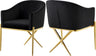 Xavier - Dining Chair with Gold Legs