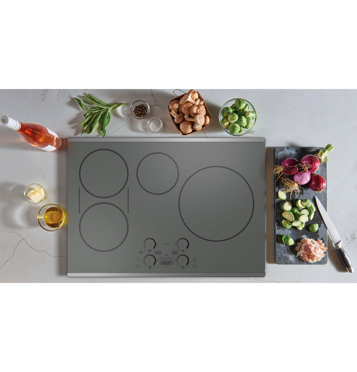 Caf(eback)(TM) Series 30" Built-In Touch Control Induction Cooktop - (CHP90302TSS)