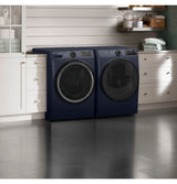 GE(R) ENERGY STAR(R) 7.8 cu. ft. Capacity Smart Front Load Electric Dryer with Sanitize Cycle - (GFD55ESPRRS)