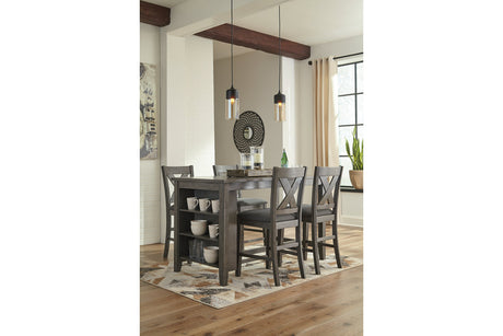 Caitbrook Counter Height Dining Table and 4 Barstools - (D388D2)