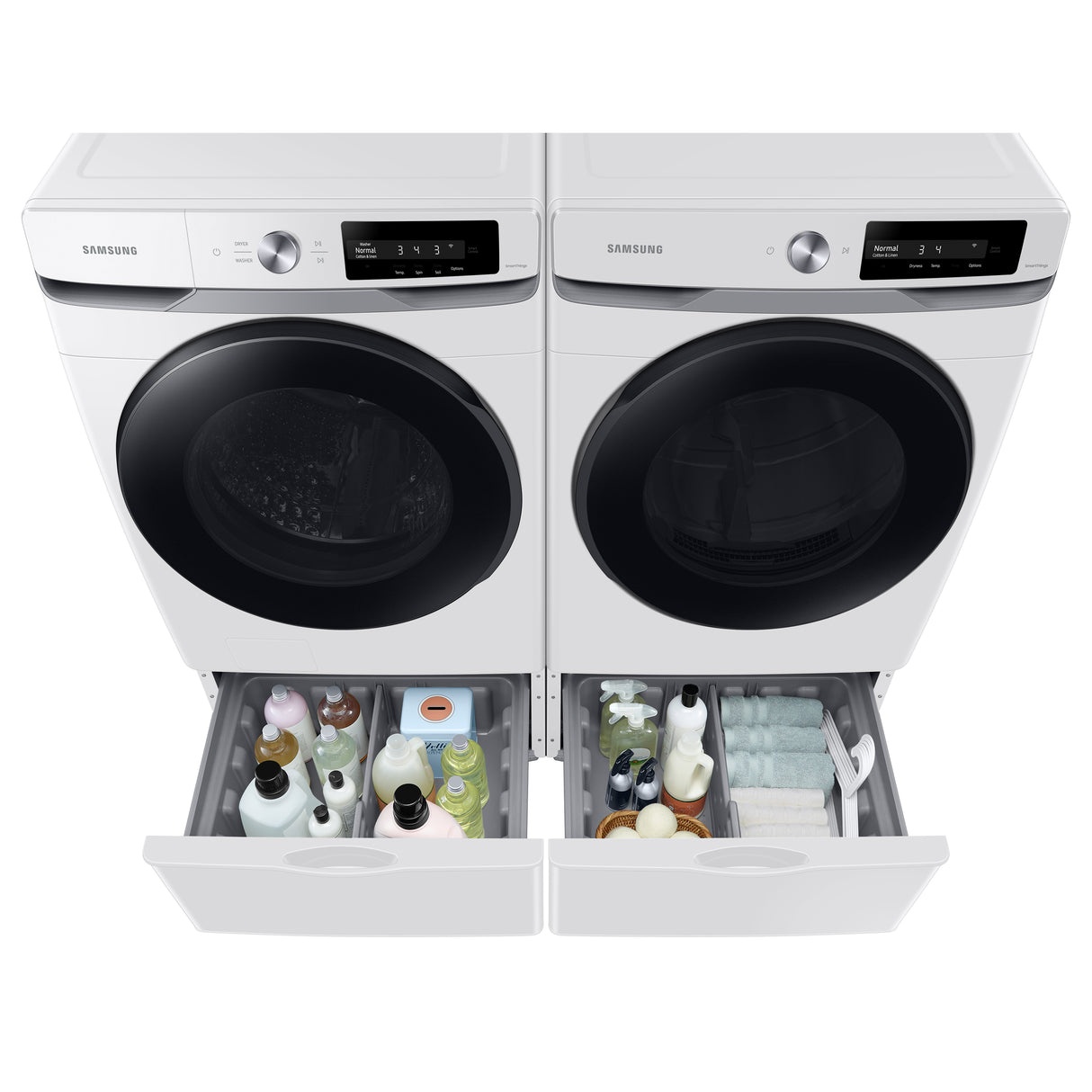 7.5 cu. ft. Smart Dial Electric Dryer with Super Speed Dry in White - (DVE45A6400W)