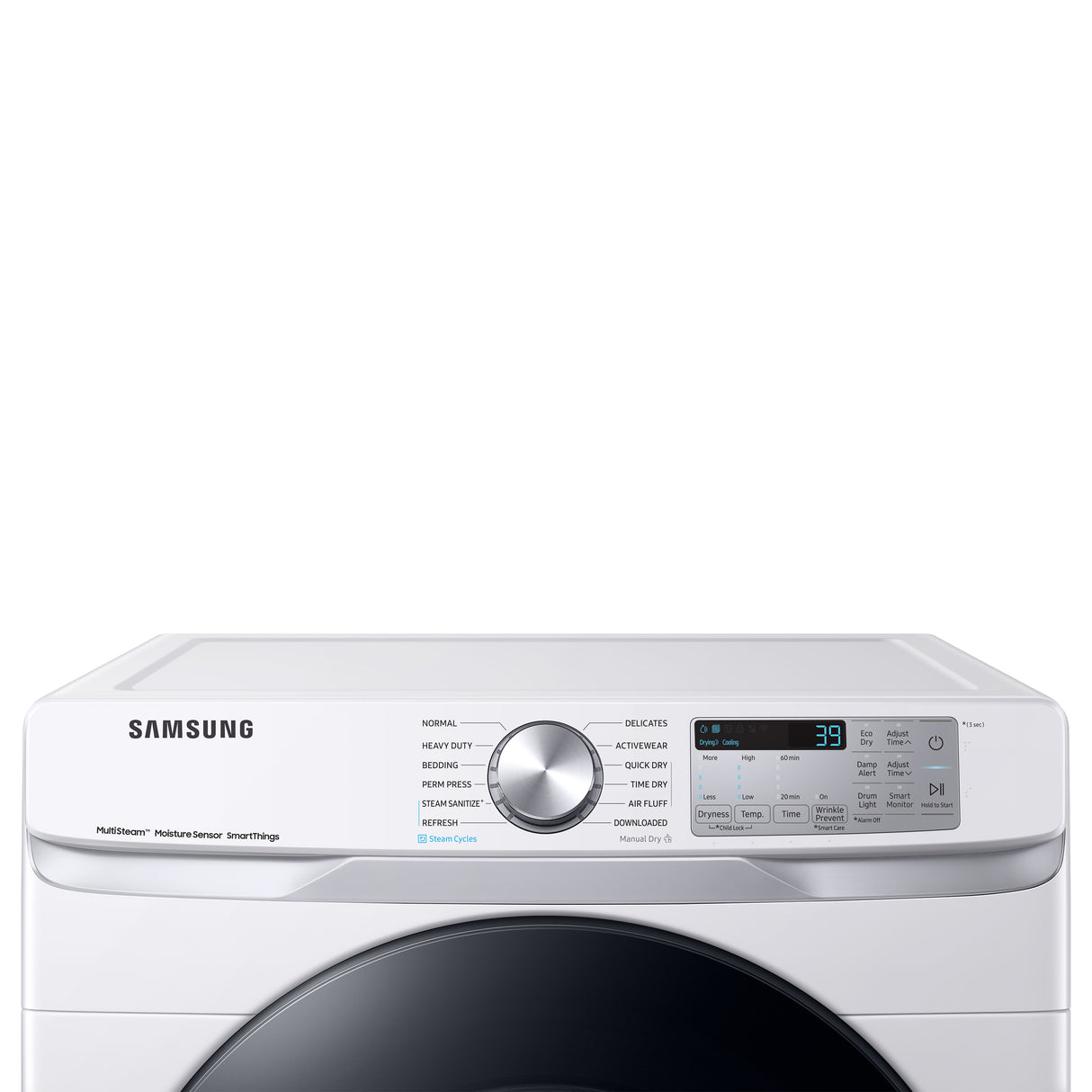 7.5 cu. ft. Smart Electric Dryer with Steam Sanitize+ in White - (DVE45B6300W)