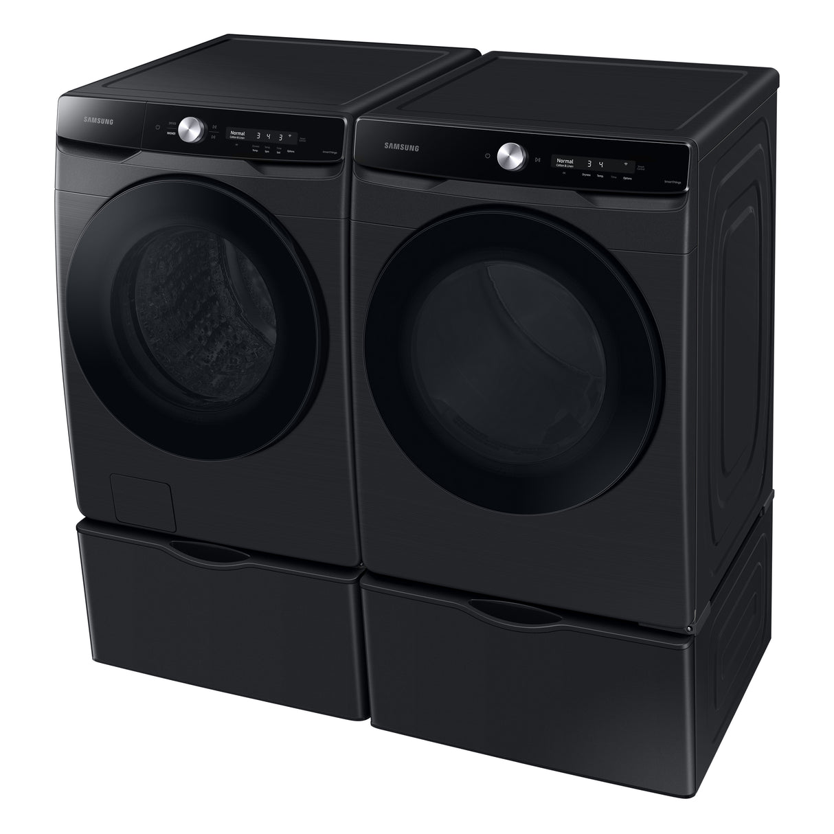 7.5 cu. ft. Smart Dial Electric Dryer with Super Speed Dry in Brushed Black - (DVE50A8600V)