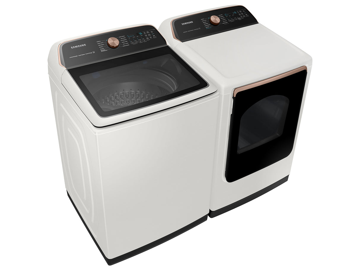 7.4 cu. ft. Smart Electric Dryer with Steam Sanitize+ in Ivory - (DVE55A7300E)