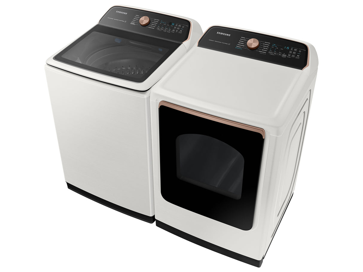 7.4 cu. ft. Smart Electric Dryer with Steam Sanitize+ in Ivory - (DVE55A7300E)