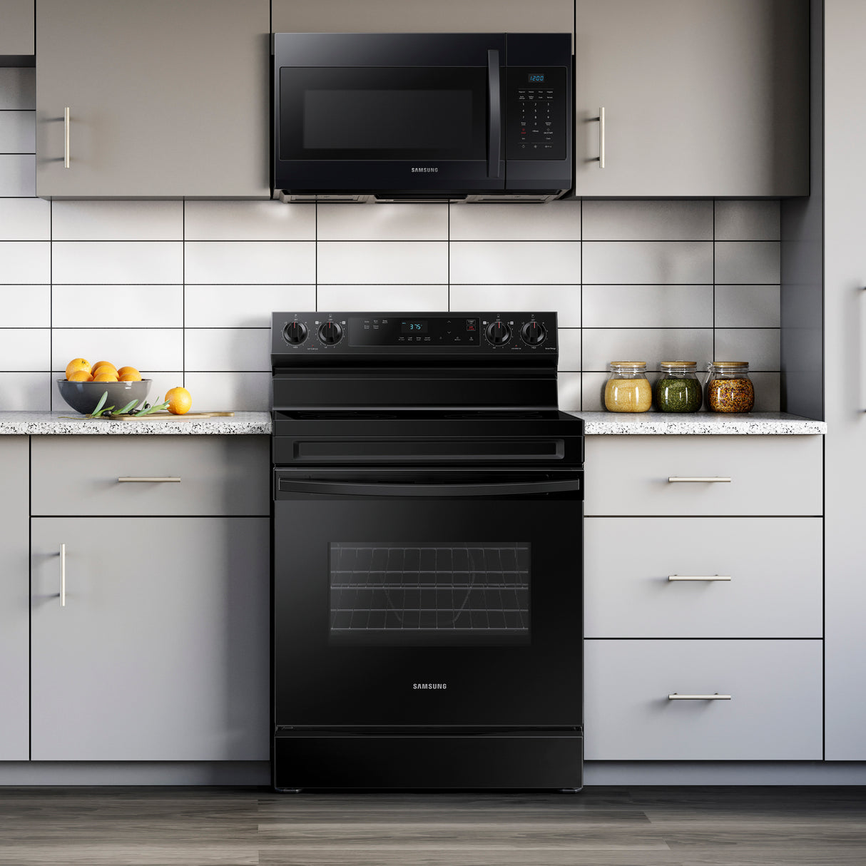 6.3 cu. ft. Smart Freestanding Electric Range with Steam Clean in Black - (NE63A6111SB)