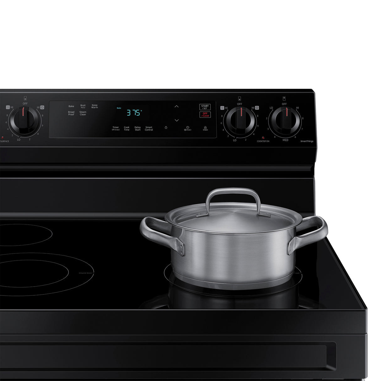 6.3 cu. ft. Smart Freestanding Electric Range with Steam Clean in Black - (NE63A6111SB)