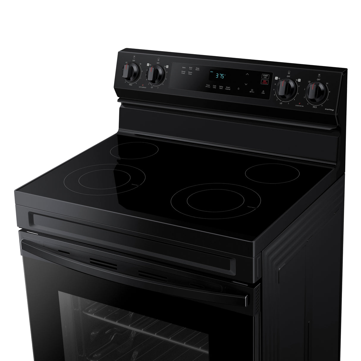 6.3 cu. ft. Smart Freestanding Electric Range with Steam Clean in Black - (NE63A6111SB)