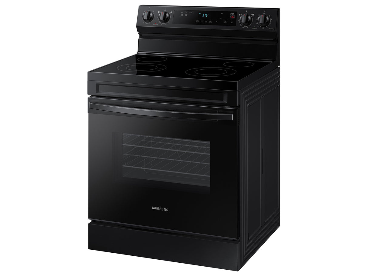 6.3 cu. ft. Smart Freestanding Electric Range with Steam Clean in Black - (NE63A6111SB)