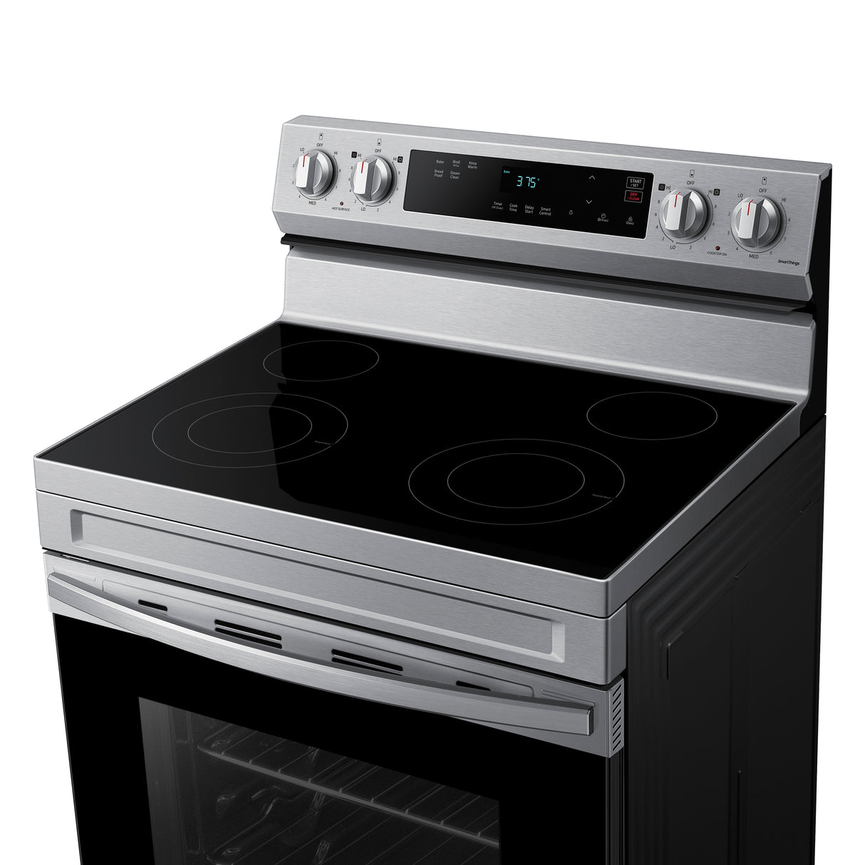 6.3 cu. ft. Smart Freestanding Electric Range with Steam Clean in Stainless Steel - (NE63A6111SS)