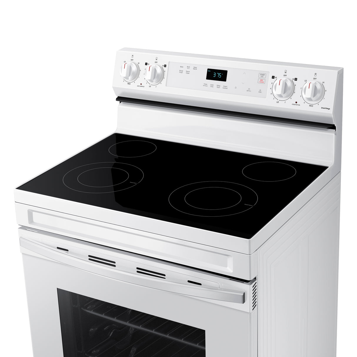 6.3 cu. ft. Smart Freestanding Electric Range with Steam Clean in White - (NE63A6111SW)