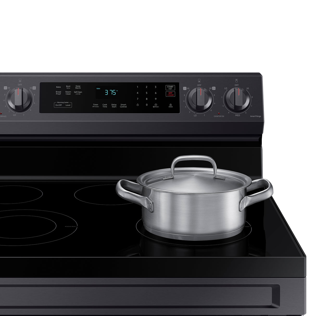 6.3 cu. ft. Smart Freestanding Electric Range with Rapid Boil(TM) & Self Clean in Black Stainless Steel - (NE63A6311SG)