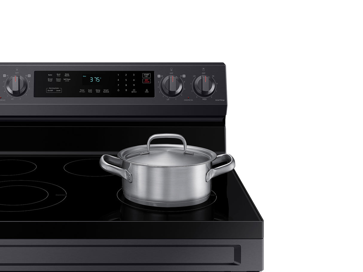 6.3 cu. ft. Smart Freestanding Electric Range with Rapid Boil(TM) & Self Clean in Black Stainless Steel - (NE63A6311SG)