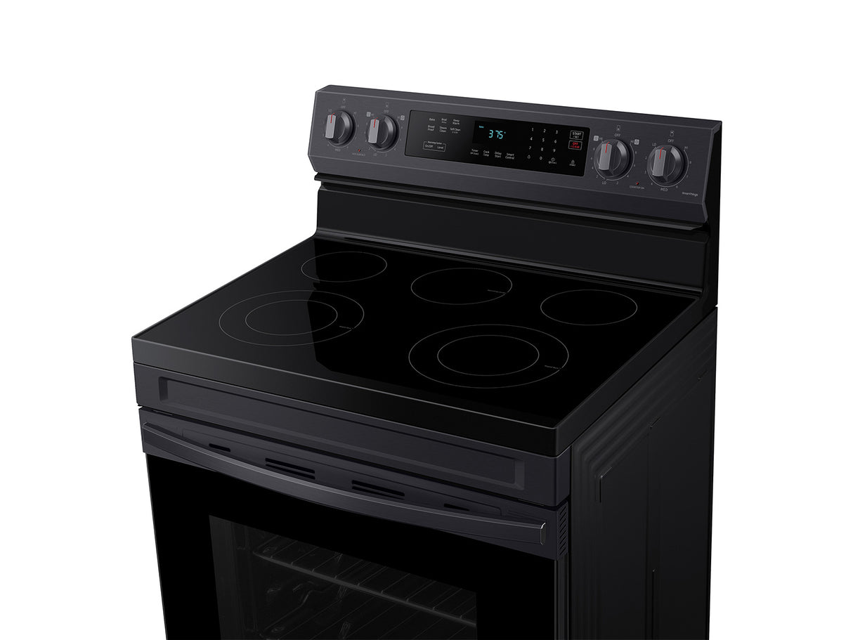 6.3 cu. ft. Smart Freestanding Electric Range with Rapid Boil(TM) & Self Clean in Black Stainless Steel - (NE63A6311SG)