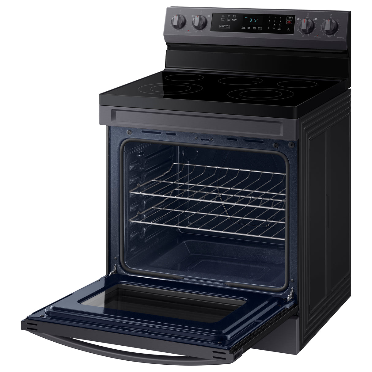 6.3 cu. ft. Smart Freestanding Electric Range with Rapid Boil(TM) & Self Clean in Black Stainless Steel - (NE63A6311SG)