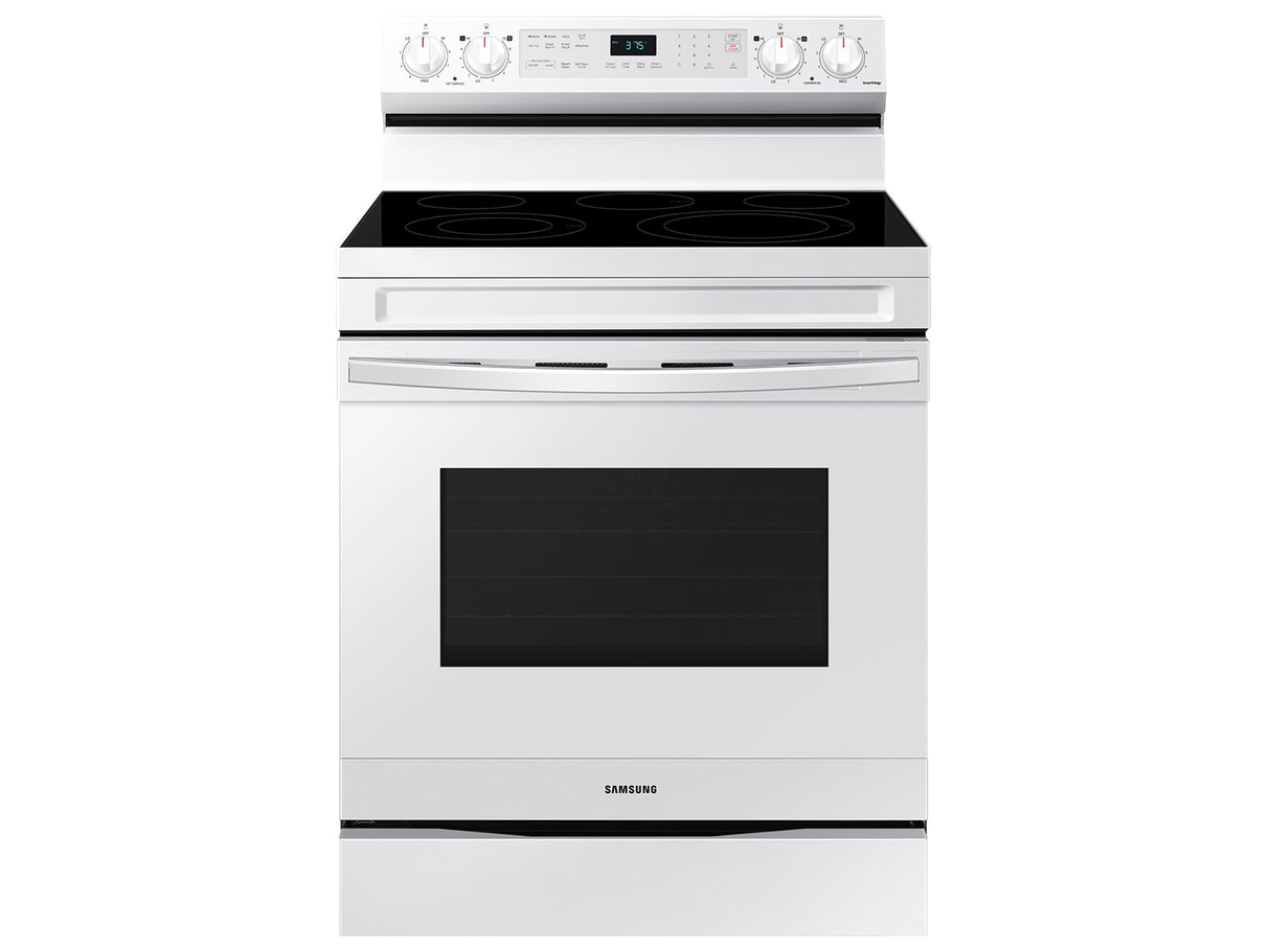 6.3 cu. ft. Smart Freestanding Electric Range with No-Preheat Air Fry & Convection in White - (NE63A6511SW)