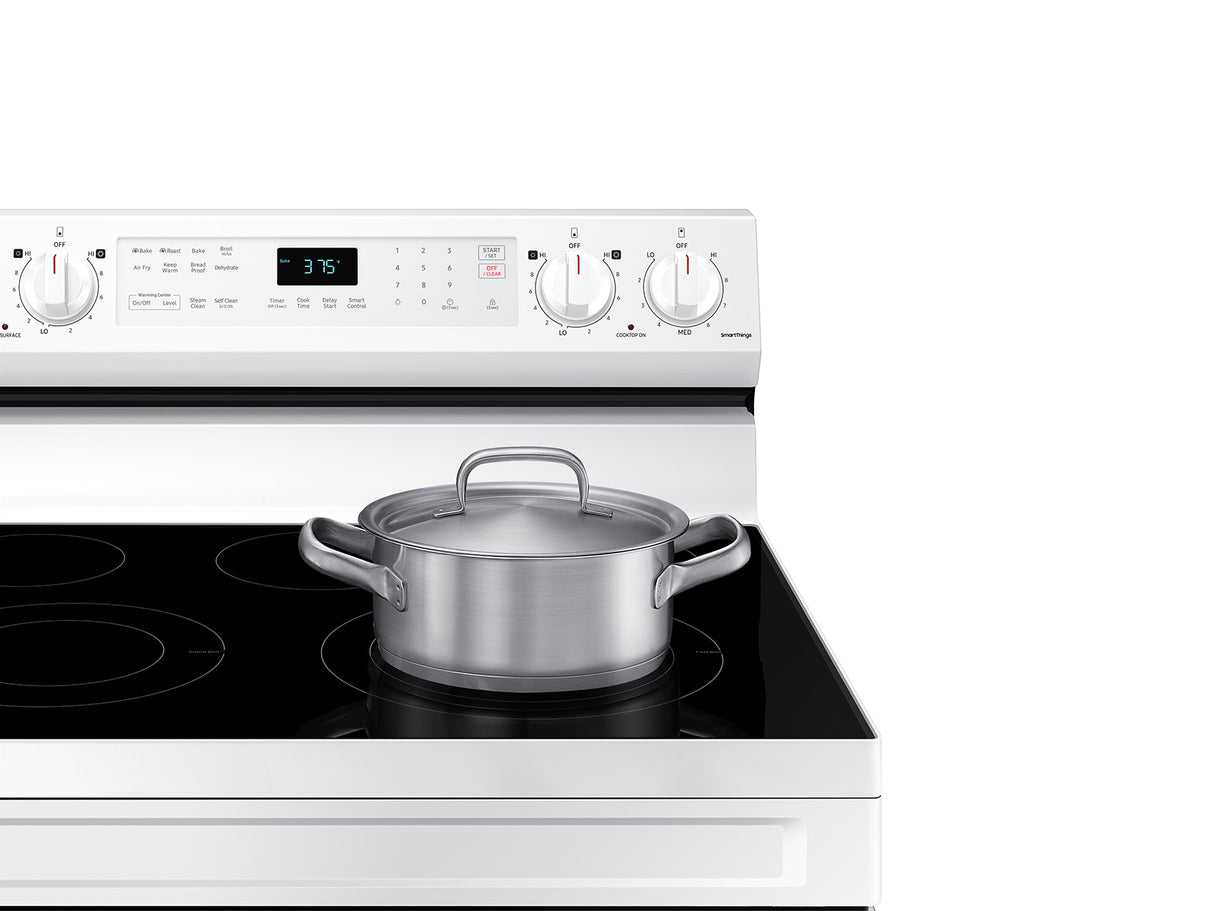 6.3 cu. ft. Smart Freestanding Electric Range with No-Preheat Air Fry & Convection in White - (NE63A6511SW)