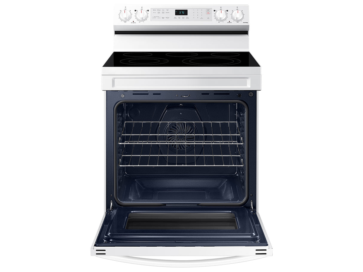 6.3 cu. ft. Smart Freestanding Electric Range with No-Preheat Air Fry & Convection in White - (NE63A6511SW)