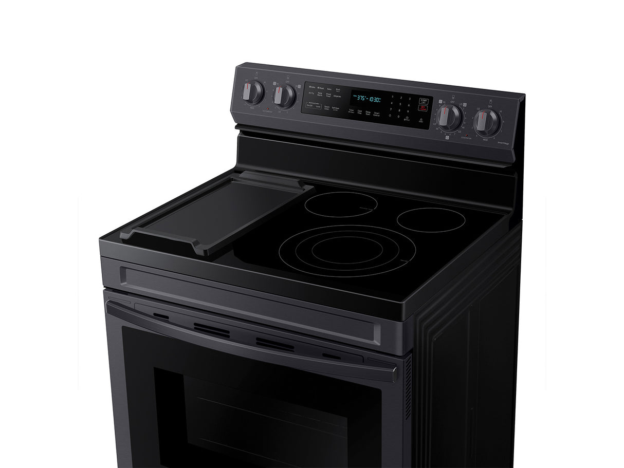 6.3 cu. ft. Smart Freestanding Electric Range with No-Preheat Air Fry, Convection+ & Griddle in Black Stainless Steel - (NE63A6711SG)