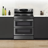 6.3 cu. ft. Smart Freestanding Electric Range with Flex Duo(TM), No-Preheat Air Fry & Griddle in Black Stainless Steel - (NE63A6751SG)