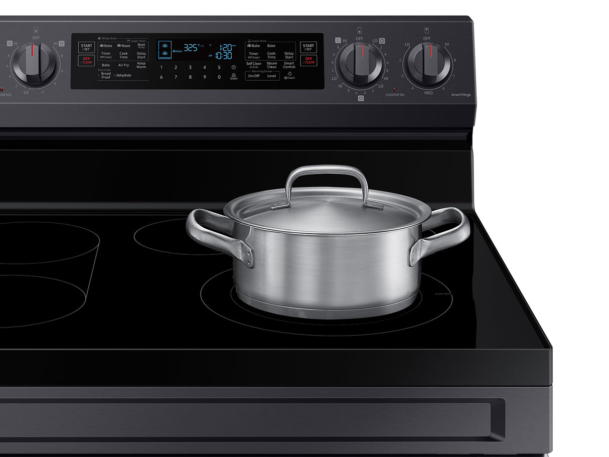 6.3 cu. ft. Smart Freestanding Electric Range with Flex Duo(TM), No-Preheat Air Fry & Griddle in Black Stainless Steel - (NE63A6751SG)