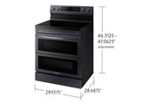 6.3 cu. ft. Smart Freestanding Electric Range with Flex Duo(TM), No-Preheat Air Fry & Griddle in Black Stainless Steel - (NE63A6751SG)