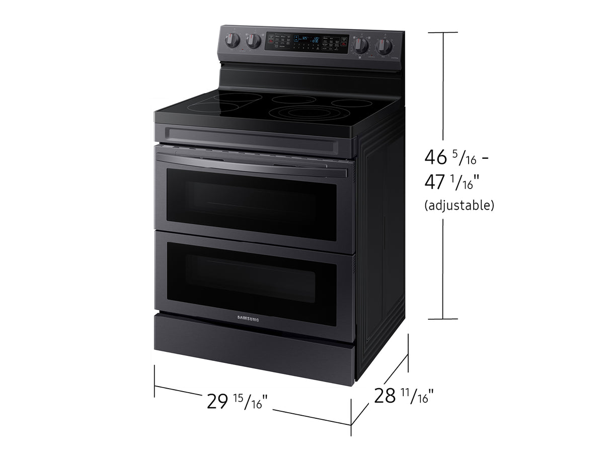 6.3 cu. ft. Smart Freestanding Electric Range with Flex Duo(TM), No-Preheat Air Fry & Griddle in Black Stainless Steel - (NE63A6751SG)