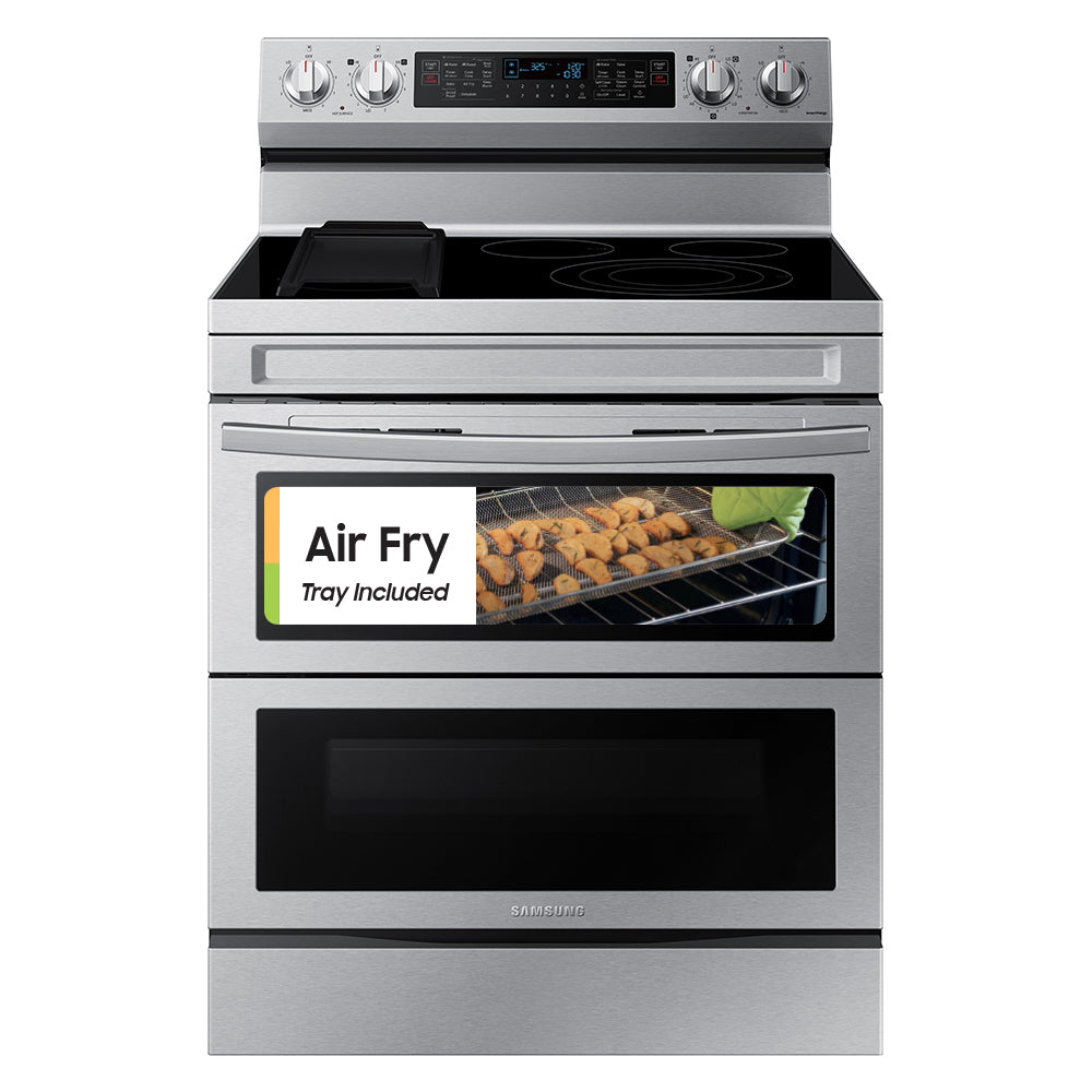 6.3 cu. ft. Smart Freestanding Electric Range with Flex Duo(TM), No-Preheat Air Fry & Griddle in Stainless Steel - (NE63A6751SS)