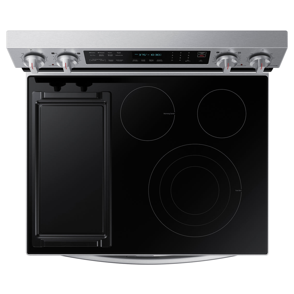 6.3 cu. ft. Smart Freestanding Electric Range with Flex Duo(TM), No-Preheat Air Fry & Griddle in Stainless Steel - (NE63A6751SS)