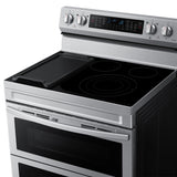 6.3 cu. ft. Smart Freestanding Electric Range with Flex Duo(TM), No-Preheat Air Fry & Griddle in Stainless Steel - (NE63A6751SS)