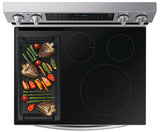 6.3 cu. ft. Smart Freestanding Electric Range with Flex Duo(TM), No-Preheat Air Fry & Griddle in Stainless Steel - (NE63A6751SS)