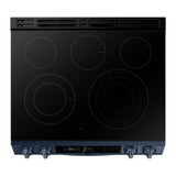 Bespoke Smart Slide-in Electric Range 6.3 cu. ft. with Smart Dial & Air Fry in Navy Steel - (NE63A8711QN)