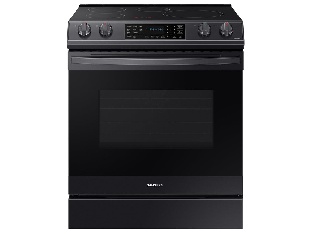 6.3 cu. ft. Smart Rapid Heat Induction Slide-in Range with Air Fry & Convection+ in Black Stainless Steel - (NE63B8611SG)