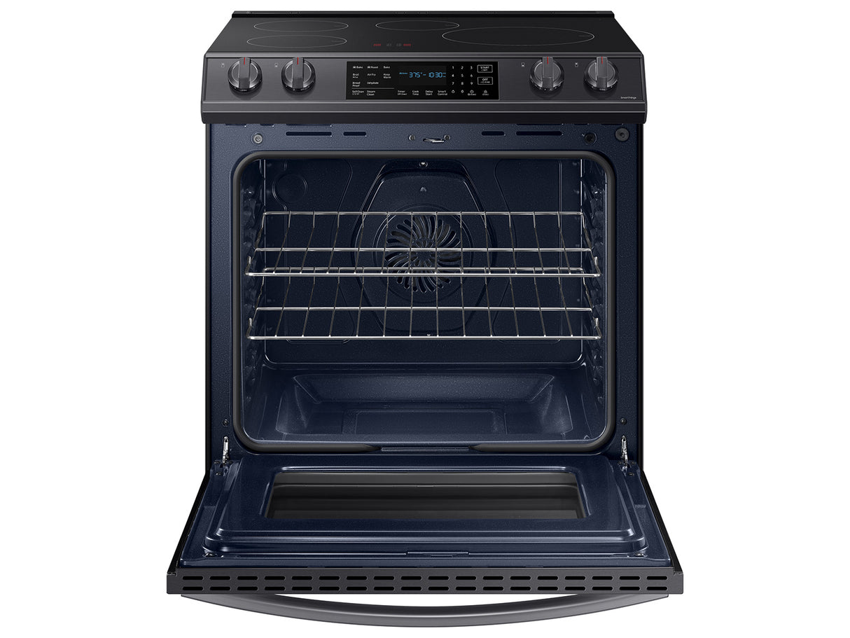 6.3 cu. ft. Smart Rapid Heat Induction Slide-in Range with Air Fry & Convection+ in Black Stainless Steel - (NE63B8611SG)