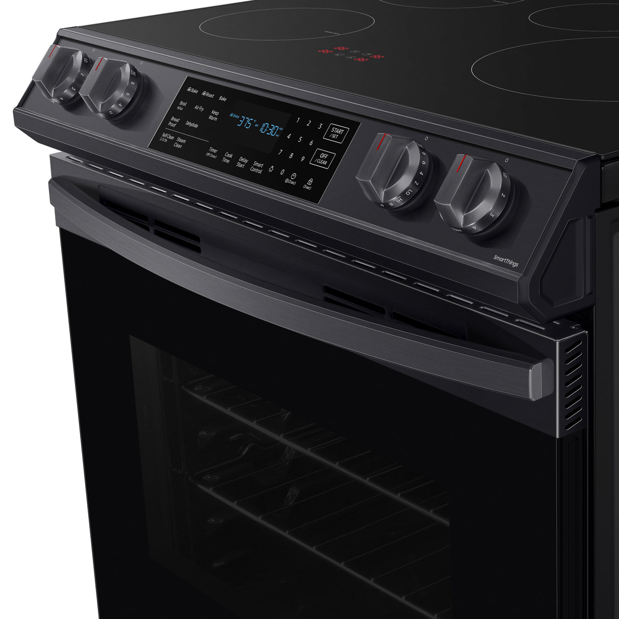 6.3 cu. ft. Smart Rapid Heat Induction Slide-in Range with Air Fry & Convection+ in Black Stainless Steel - (NE63B8611SG)