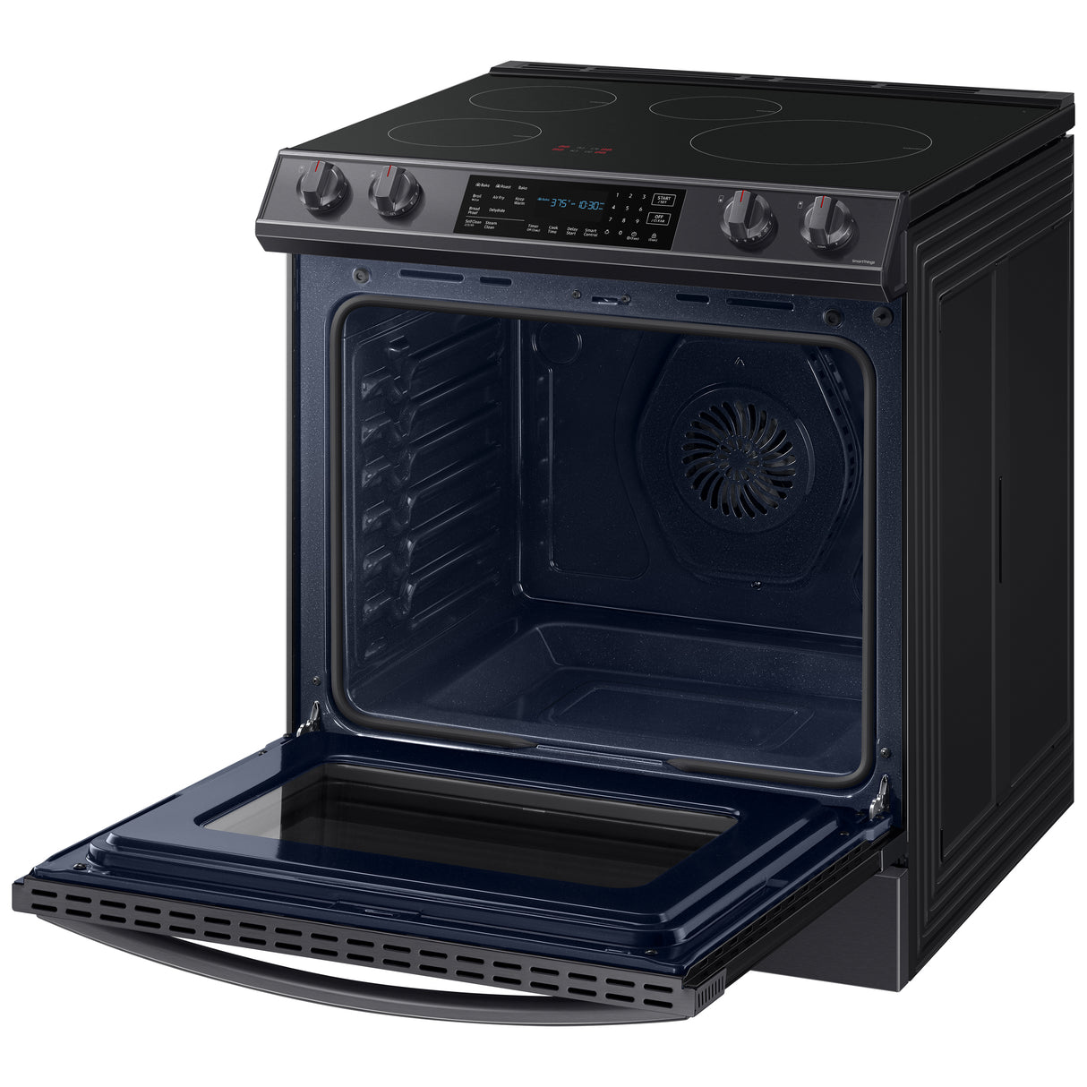 6.3 cu. ft. Smart Rapid Heat Induction Slide-in Range with Air Fry & Convection+ in Black Stainless Steel - (NE63B8611SG)