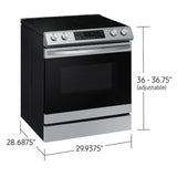 6.3 cu. ft. Smart Rapid Heat Induction Slide-in Range with Air Fry & Convection+ in Stainless Steel - (NE63B8611SS)