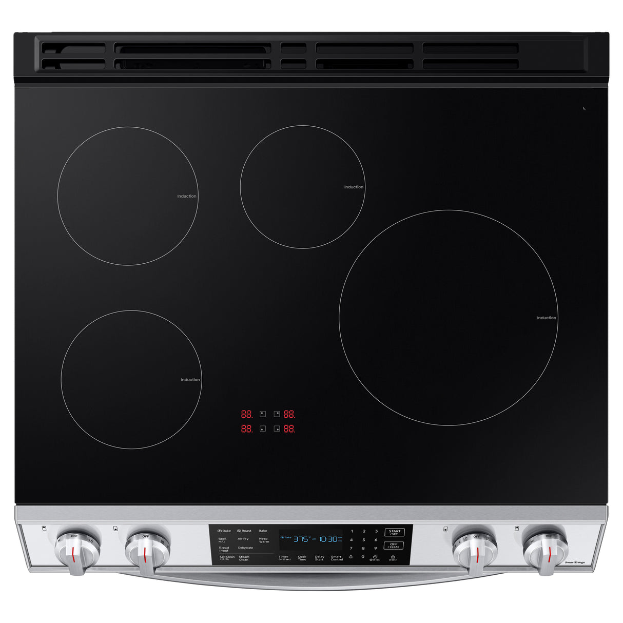 6.3 cu. ft. Smart Rapid Heat Induction Slide-in Range with Air Fry & Convection+ in Stainless Steel - (NE63B8611SS)