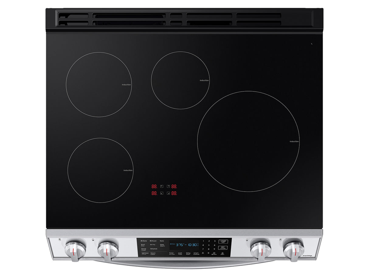 6.3 cu. ft. Smart Rapid Heat Induction Slide-in Range with Air Fry & Convection+ in Stainless Steel - (NE63B8611SS)