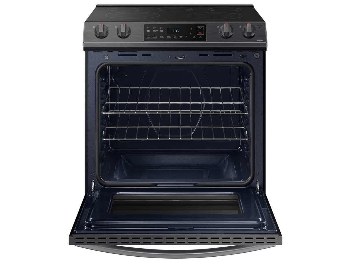 6.3 cu. ft. Smart Slide-in Electric Range in Black Stainless Steel - (NE63T8111SG)