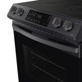 6.3 cu. ft. Smart Slide-in Electric Range in Black Stainless Steel - (NE63T8111SG)