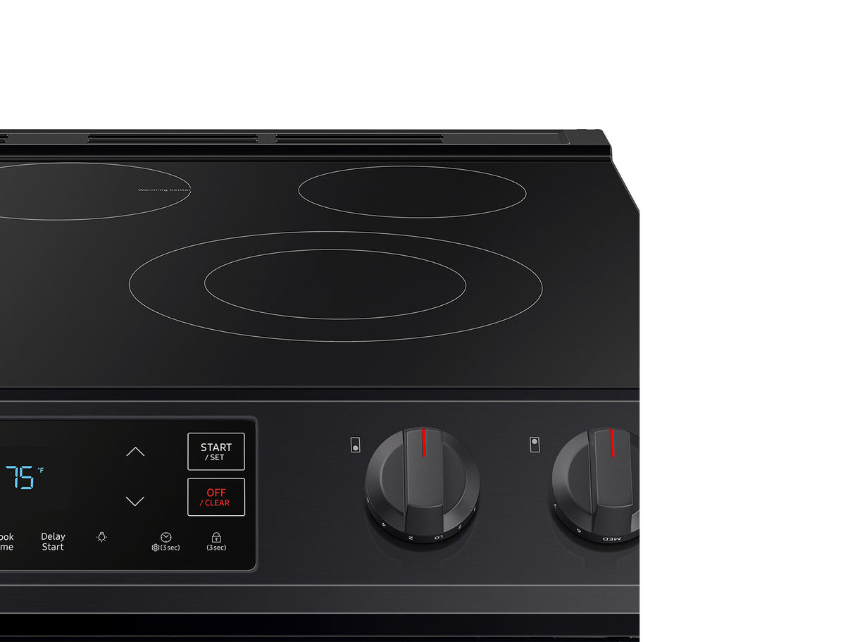 6.3 cu. ft. Smart Slide-in Electric Range in Black Stainless Steel - (NE63T8111SG)