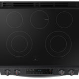 6.3 cu. ft. Smart Slide-in Electric Range in Black Stainless Steel - (NE63T8111SG)