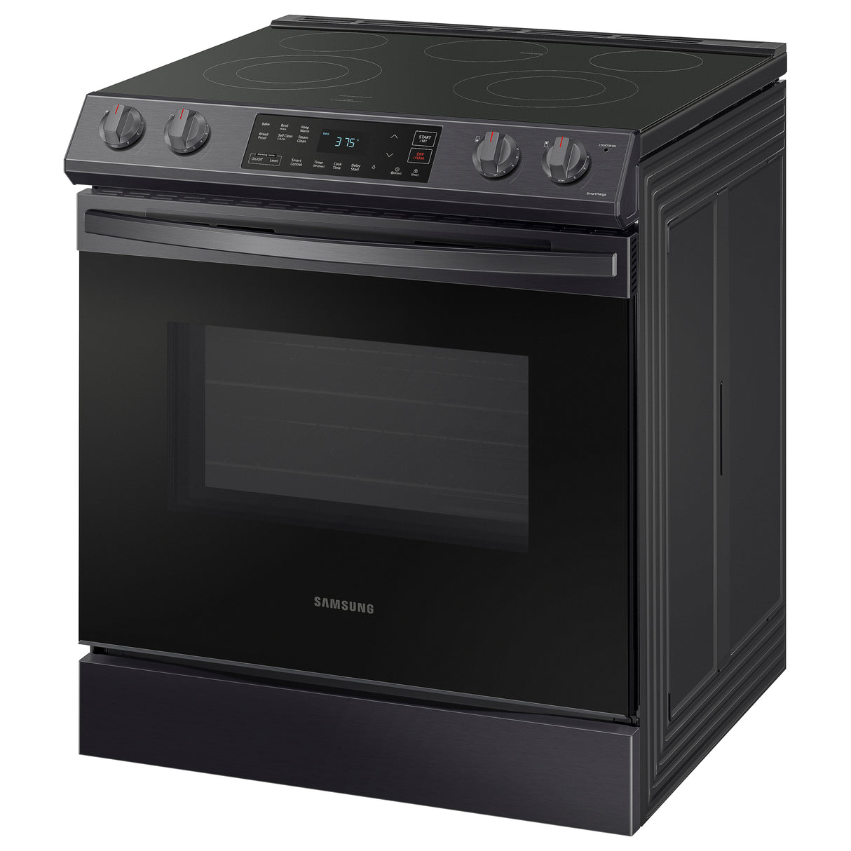 6.3 cu. ft. Smart Slide-in Electric Range in Black Stainless Steel - (NE63T8111SG)