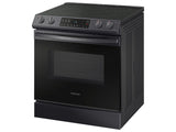 6.3 cu. ft. Smart Slide-in Electric Range in Black Stainless Steel - (NE63T8111SG)